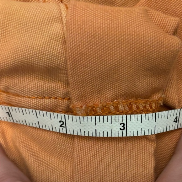 BDG Urban Outfitters Womens High Rise Wide Leg Orange Cuffed Ombré Shorts Sz Med - Picture 9 of 10